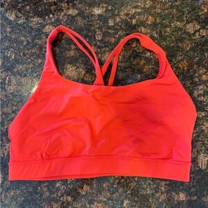 Lululemon Athletica Vibrant Red/Pink Sports Bra